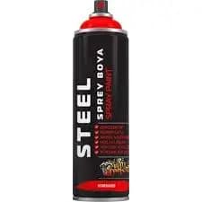 steel Sprey Boya Kırmızı 200ml Steel