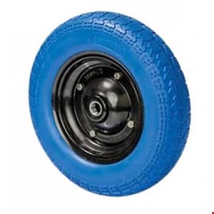 el arabası tekeri mavi Mavi PU Patlamaz Teker