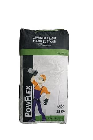 powflex-hazir-el-sivasi-gri-807cab Powflex Çimento Esaslı Hazır El Sıvası 25 kg